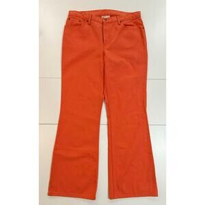Jeanology Collection Orange Denim Bootcut Jeans Gameday Womens Size XL (106)